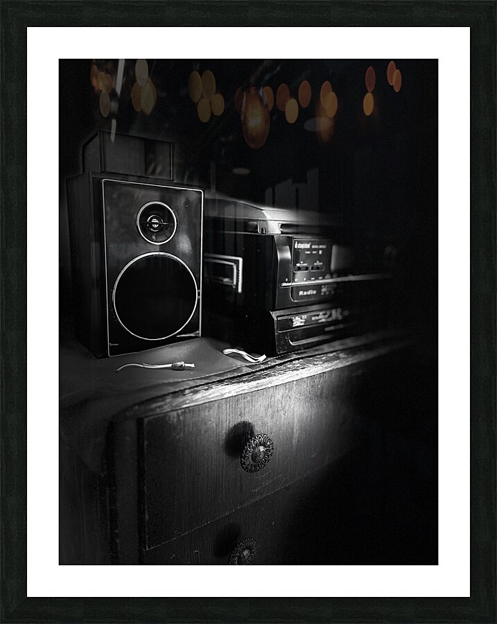 Everyday Lifes Moments -Distant Memories in Black and White Picture Frame print