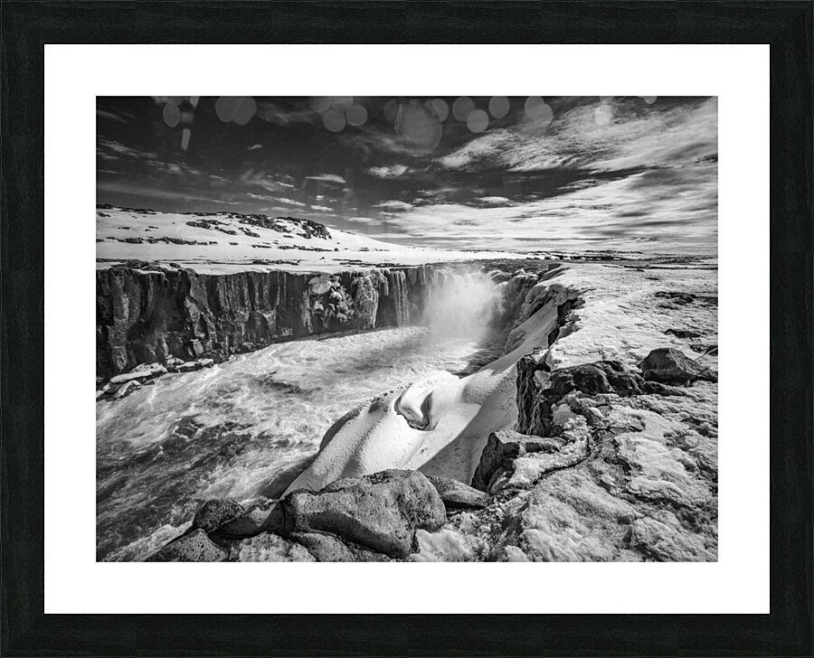 Selfoss Waterfall North Iceland Picture Frame print