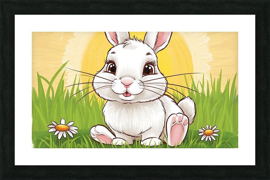 Enchanted Meadow Rabbit Picture Frame print