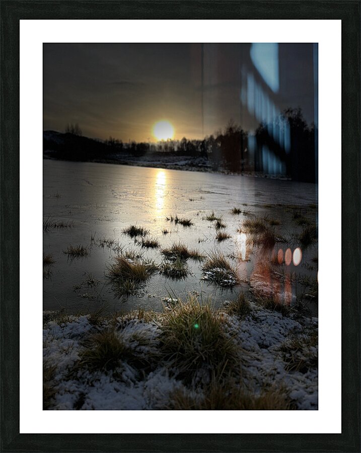 Winters Sun Light Kiss for the Scottish Highlands Picture Frame print