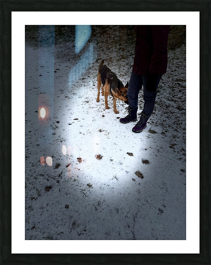 Scenes from the Trail- Hunting for Treats Picture Frame print