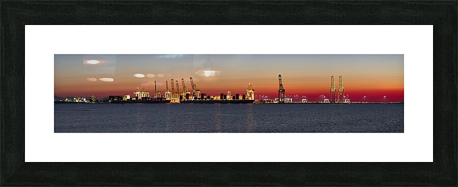 Vancouver docks Picture Frame print