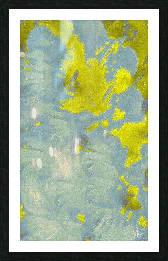 golden sage Picture Frame print