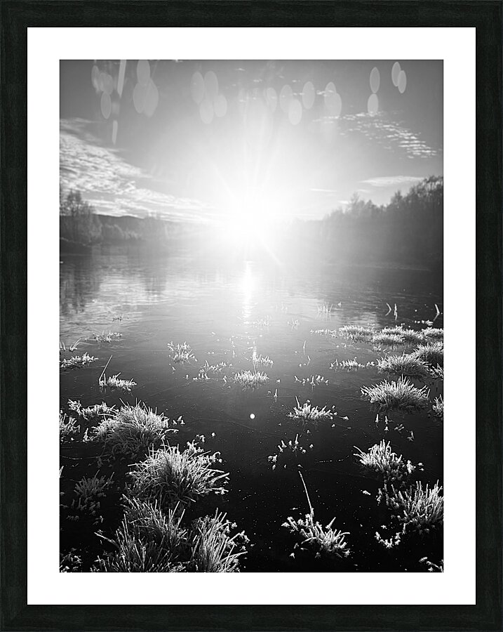 Scottish Highlands Winter Sun Picture Frame print