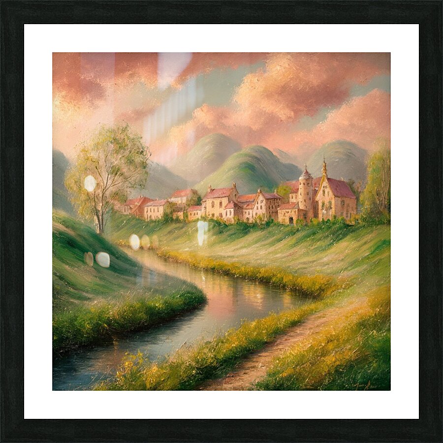 a mesmerizing impressionist painting of  6rZlZImv Picture Frame print