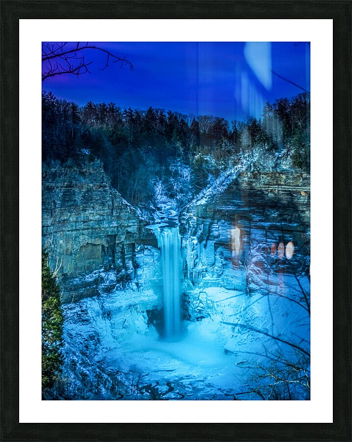 Taughannock at night frozen in time Picture Frame print