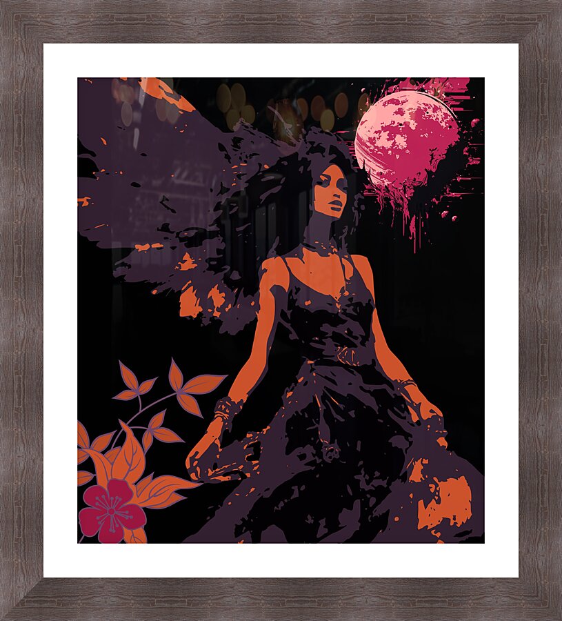 Flow top Woman in Dream Picture Frame print