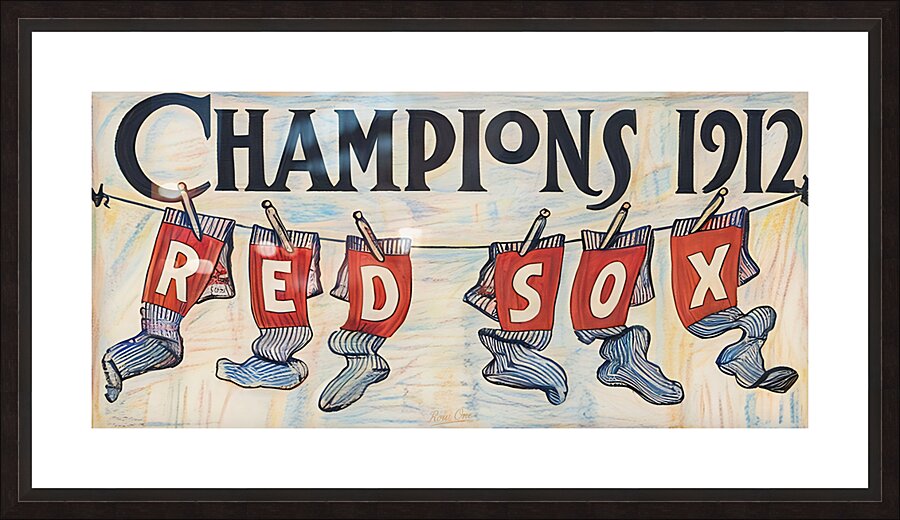 1912 Boston Red Sox Champions Art Picture Frame print
