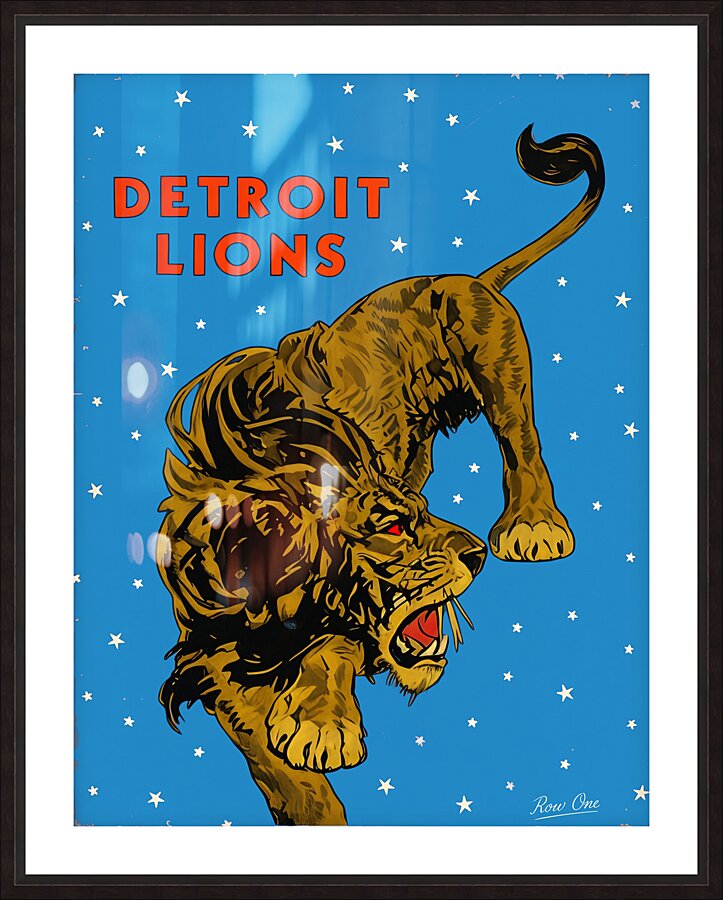 1930s Detroit Lions Football Art  Picture Frame print