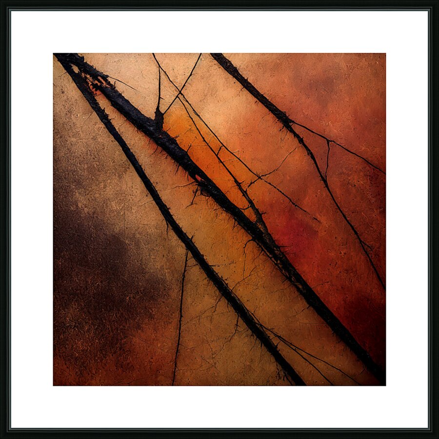 Bare Branches at Sundown Picture Frame print