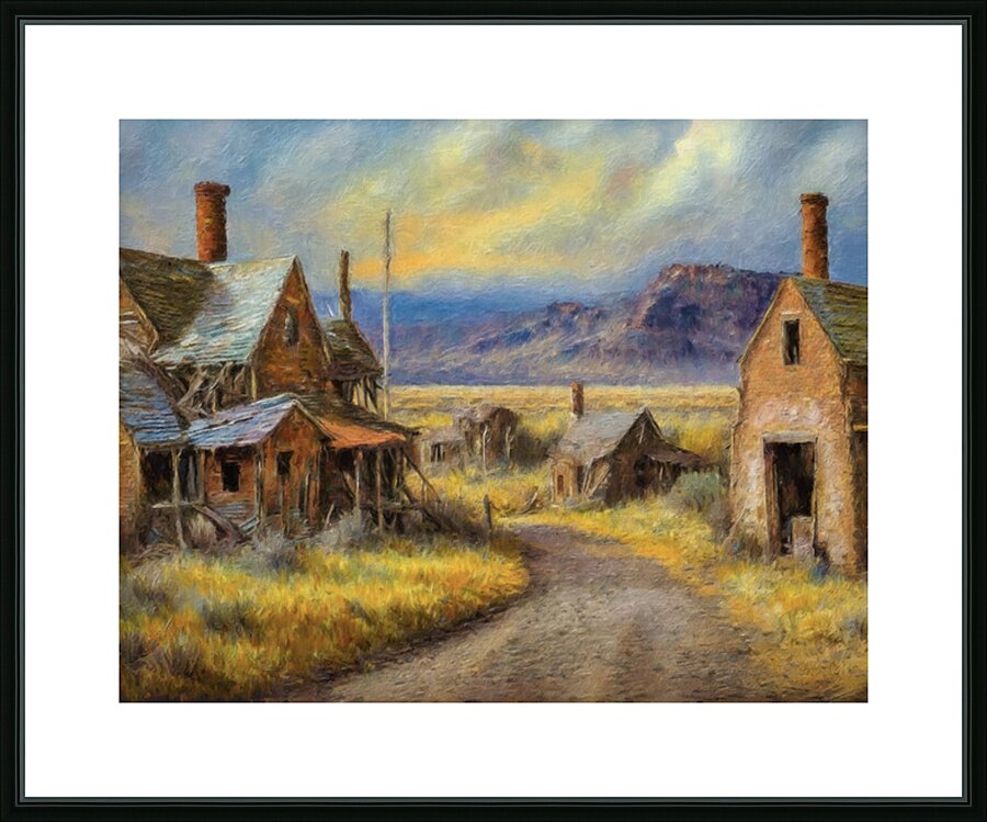 Ghost Town Picture Frame print