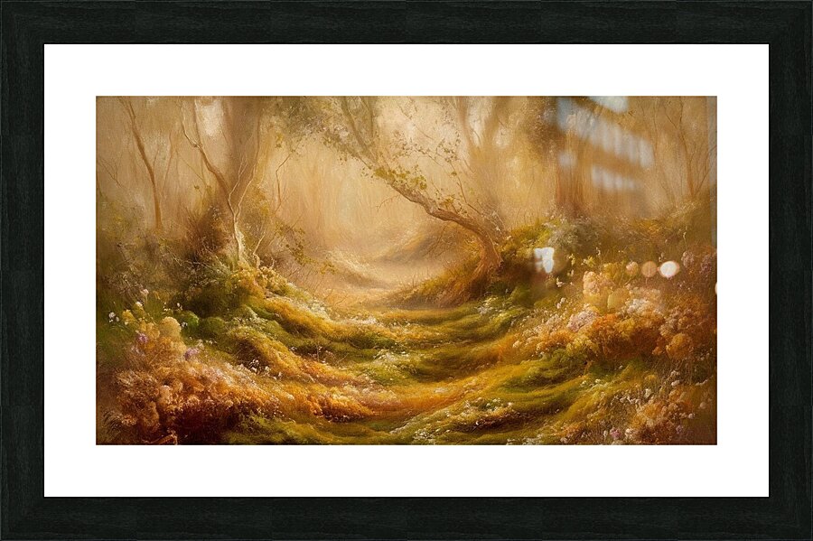 a mesmerizing impressionist painting tha dVxhyMpv Picture Frame print