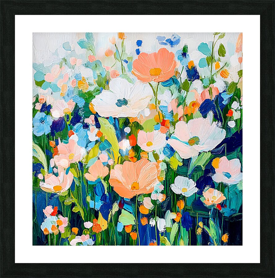 Tall Poppies Meadow Picture Frame print