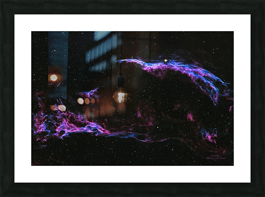 Western Veil Nebula Picture Frame print