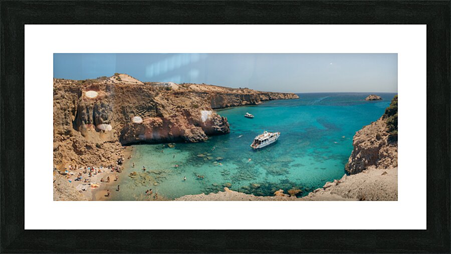 Tsigrado Beach Picture Frame print