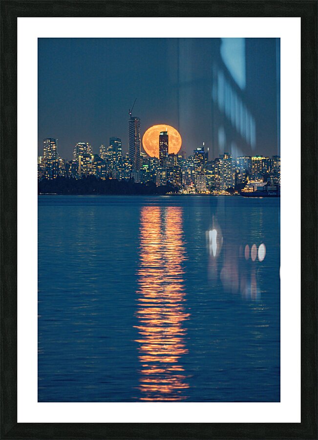 Vancouver Super Moon Picture Frame print