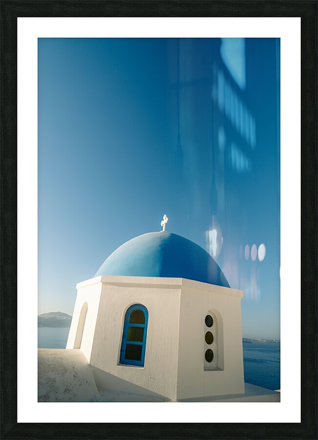 Oia Church Picture Frame print