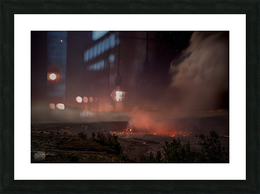 Simmering Pele Picture Frame print