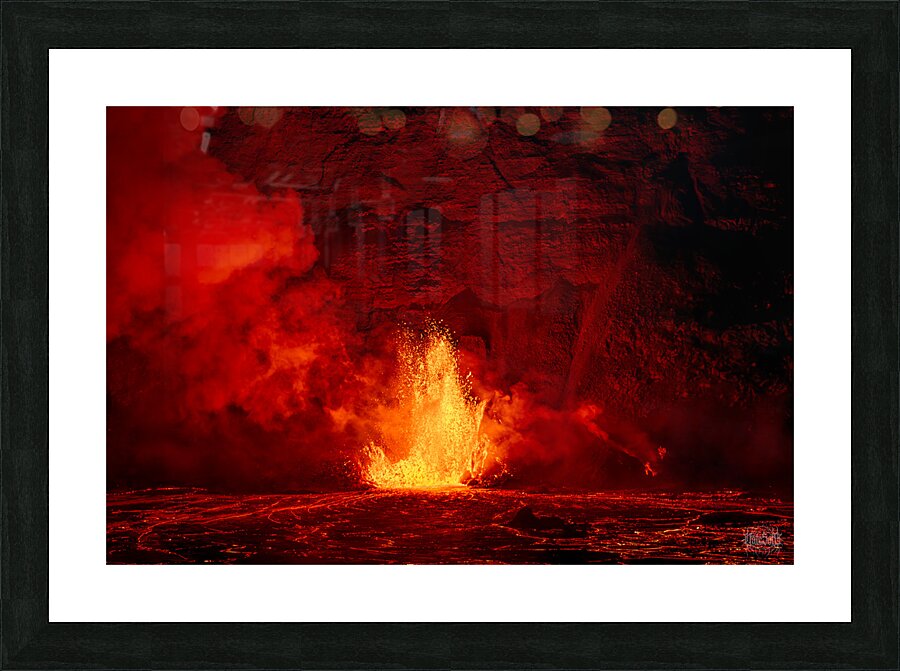 Kilauea Pele Fountain  2 Picture Frame print