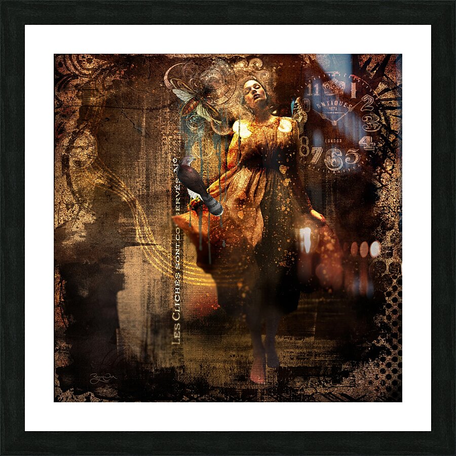 Lost In Golden Dust Picture Frame print