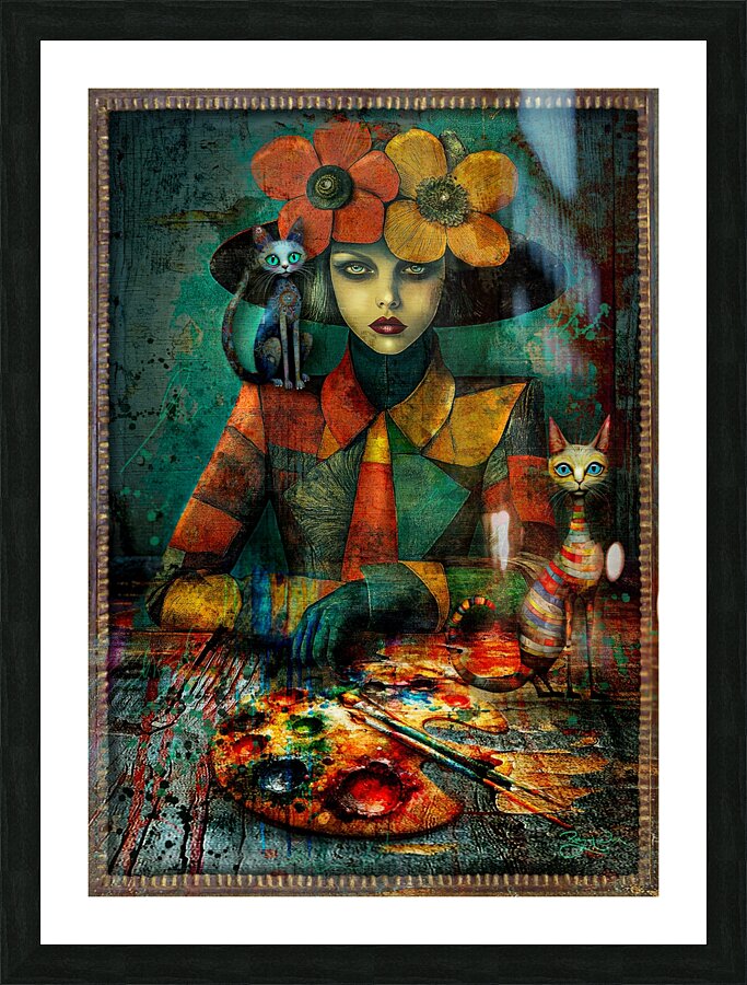 A Day In The Studio Picture Frame print