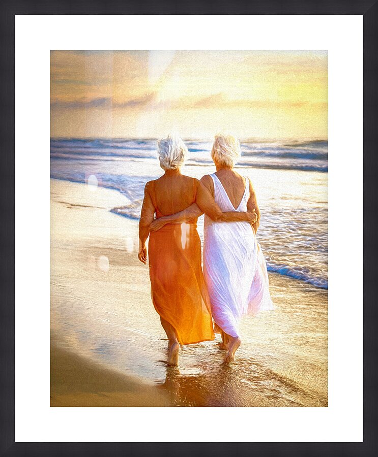 LOVING A STROLL Picture Frame print