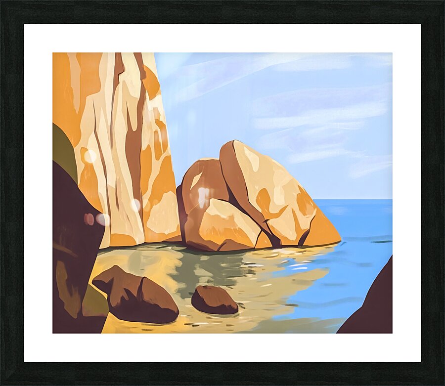 Rocky Cove Picture Frame print