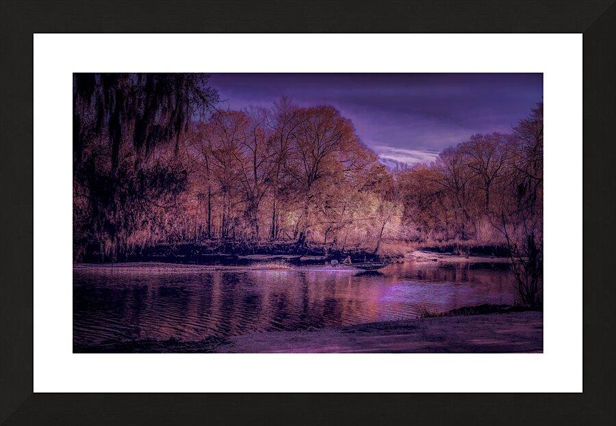 Sunset on Waccamaw River  Framed Print Print