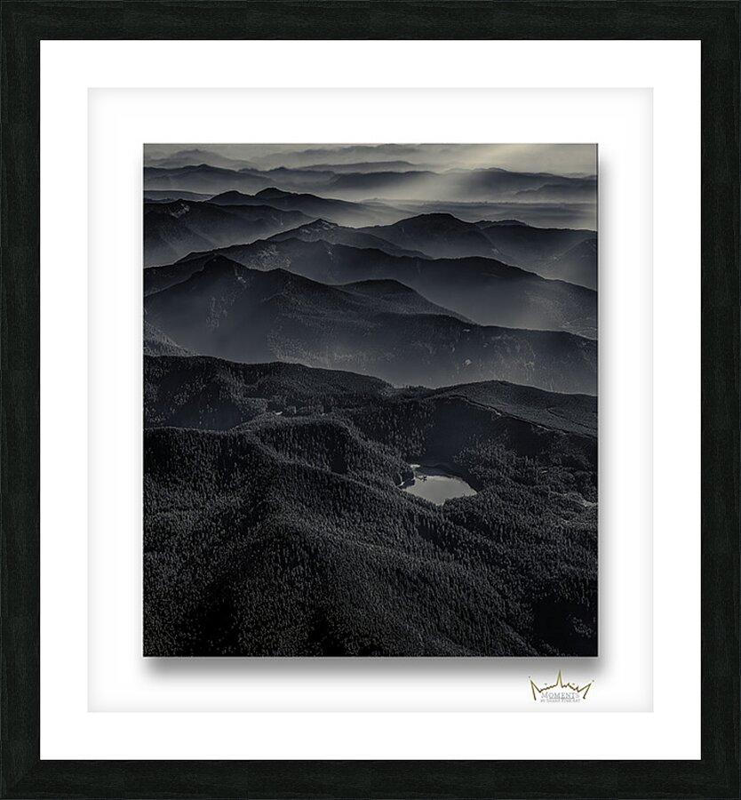 Layers From Above Picture Frame print