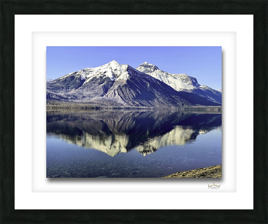 Lake McDonald Reflection Picture Frame print