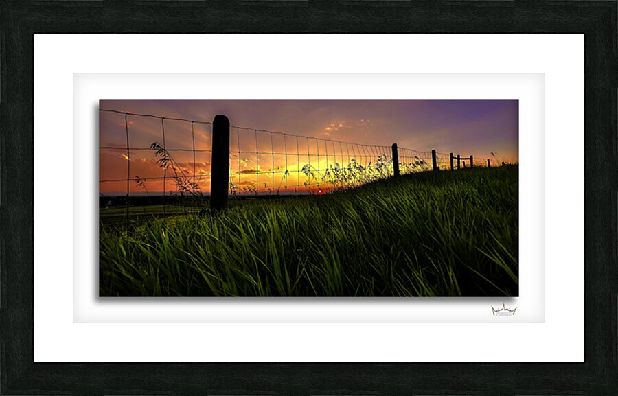 Big Sky Sunset Picture Frame print