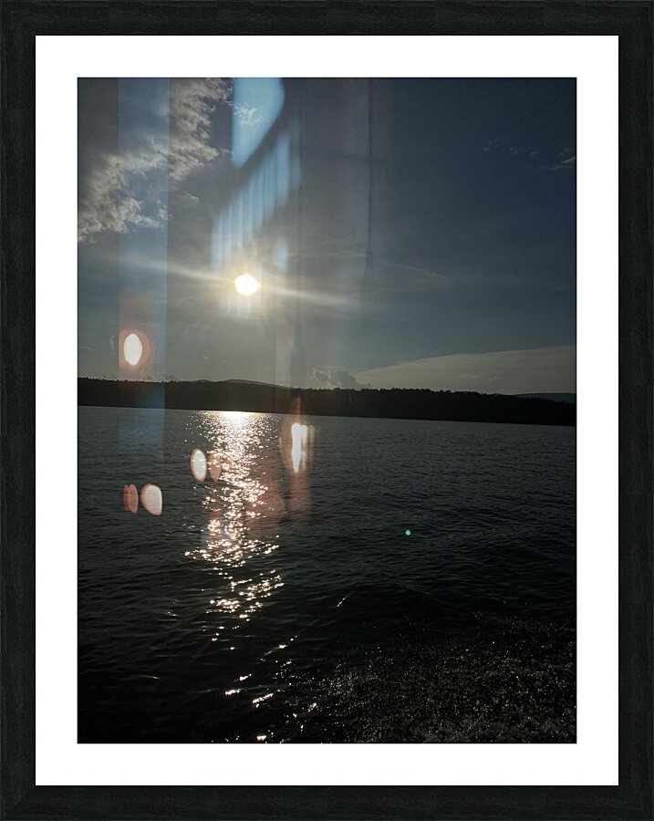 Sunny lake Picture Frame print
