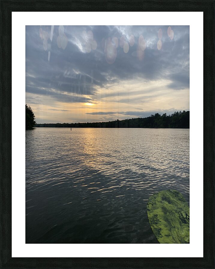 Lake sunset Picture Frame print