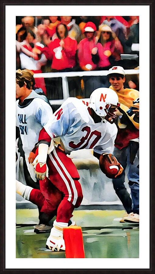 1983 Nebraska Touchdown Picture Frame print