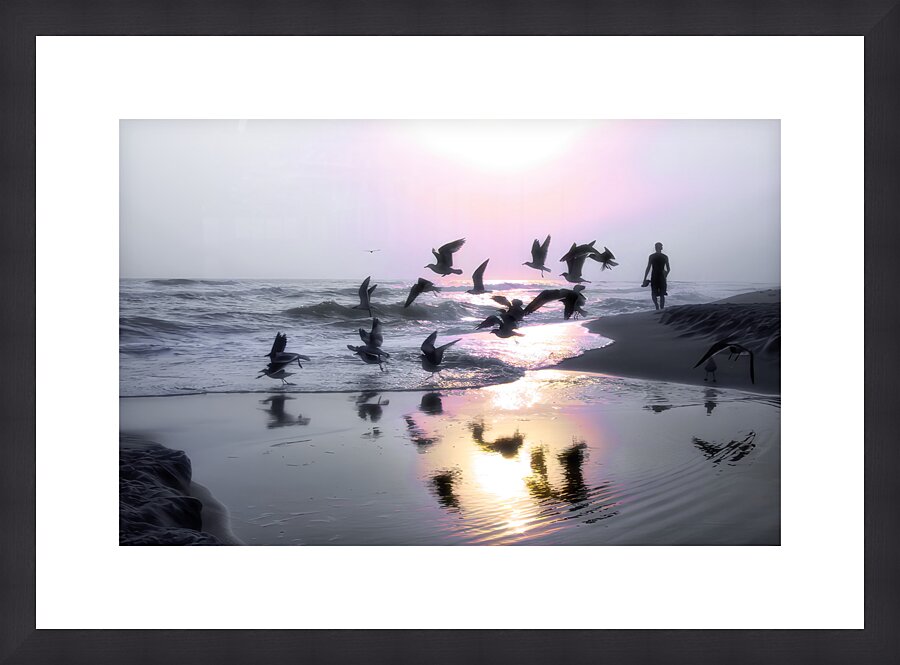 Sundown at Panama City Beach Picture Frame print