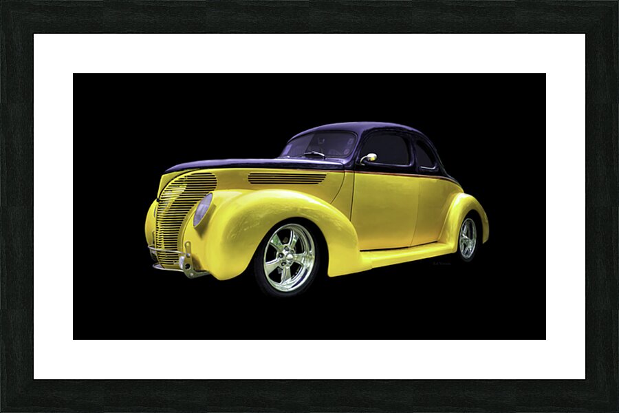 1940 FORD CUSTOM COUPE Picture Frame print