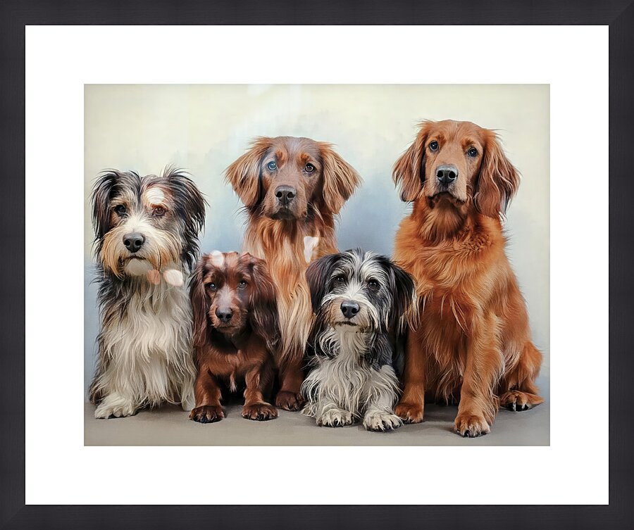 Friends Sitting Nicely Picture Frame print