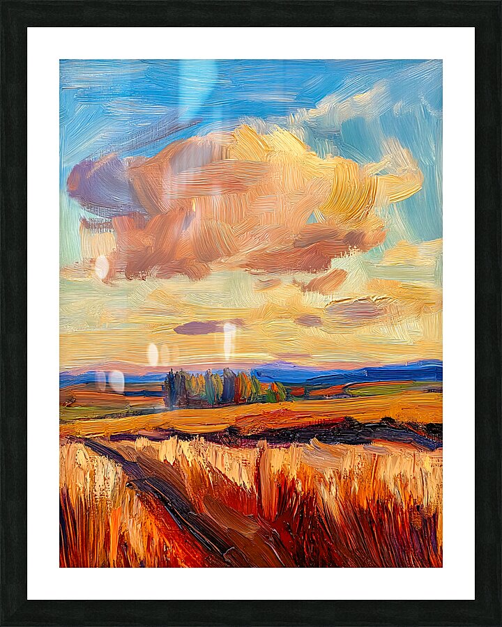 Landscape in Warm Neutral Tones Picture Frame print