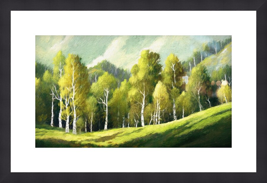 Grove of Aspen Trees Picture Frame print