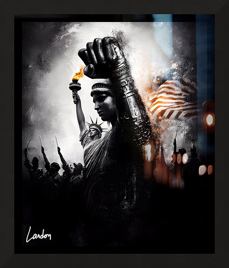 Liberty s Resolve 5 Picture Frame print