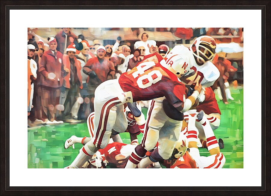1979 Oklahoma Nebraska in Lincoln Picture Frame print