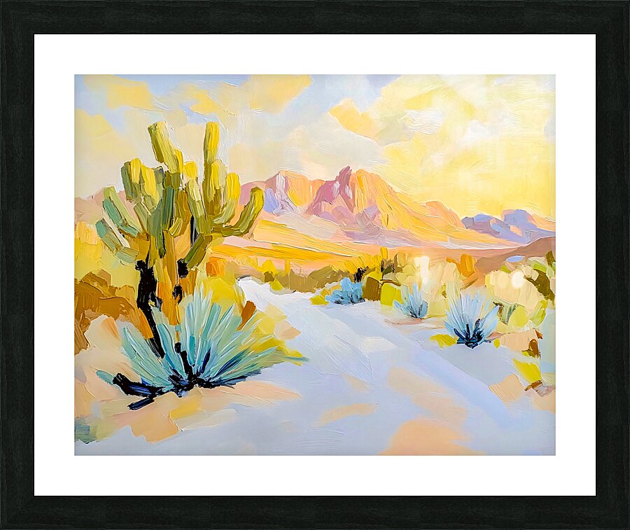 Desert View in Pastels Picture Frame print