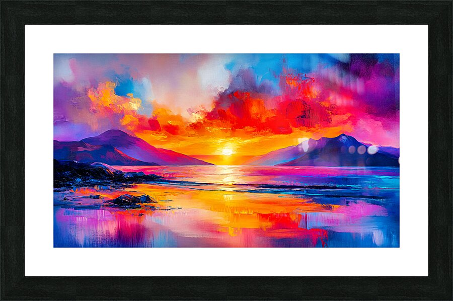 Fiery Ascent Picture Frame print