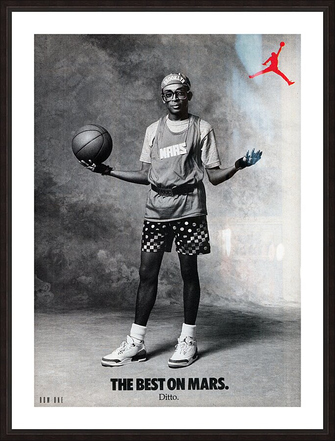 1988 Nike Mars Blackmon Ad Picture Frame print