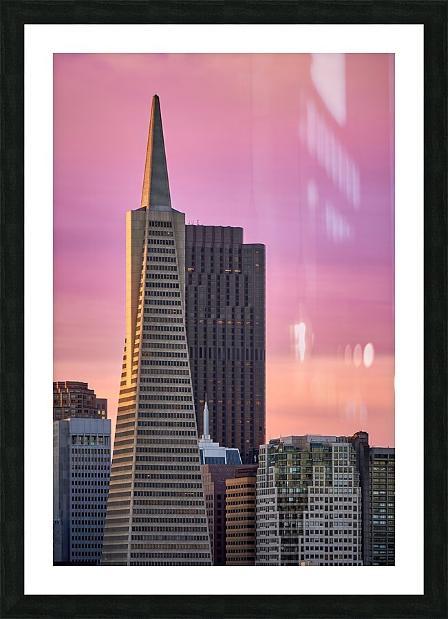 TransAmerica Pyramid San Francisco Sunrise Picture Frame print