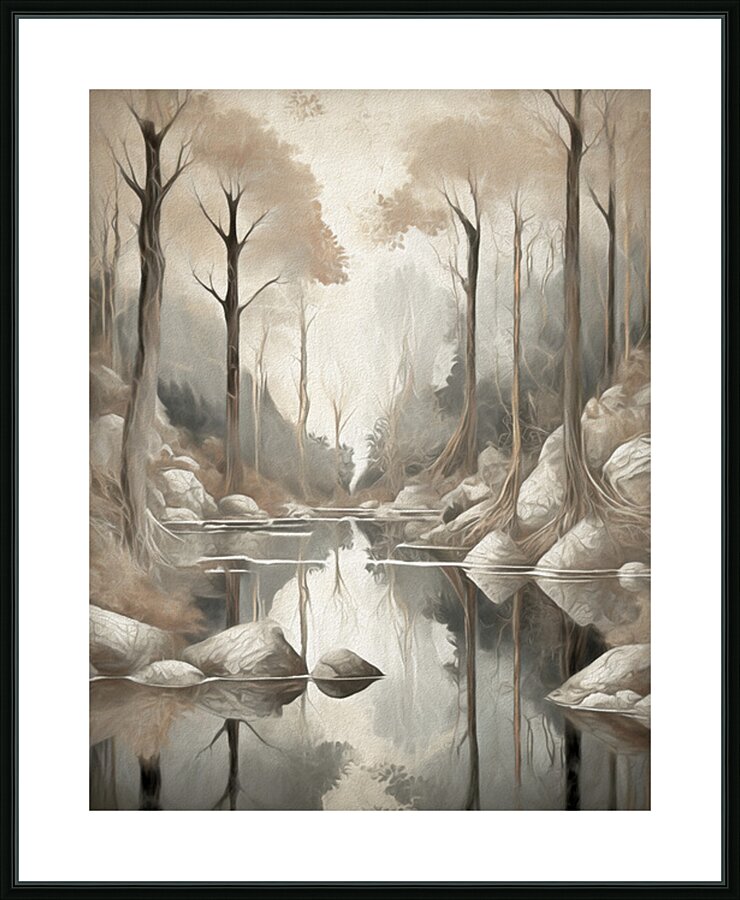 Early Morning Mist  Picture Frame print