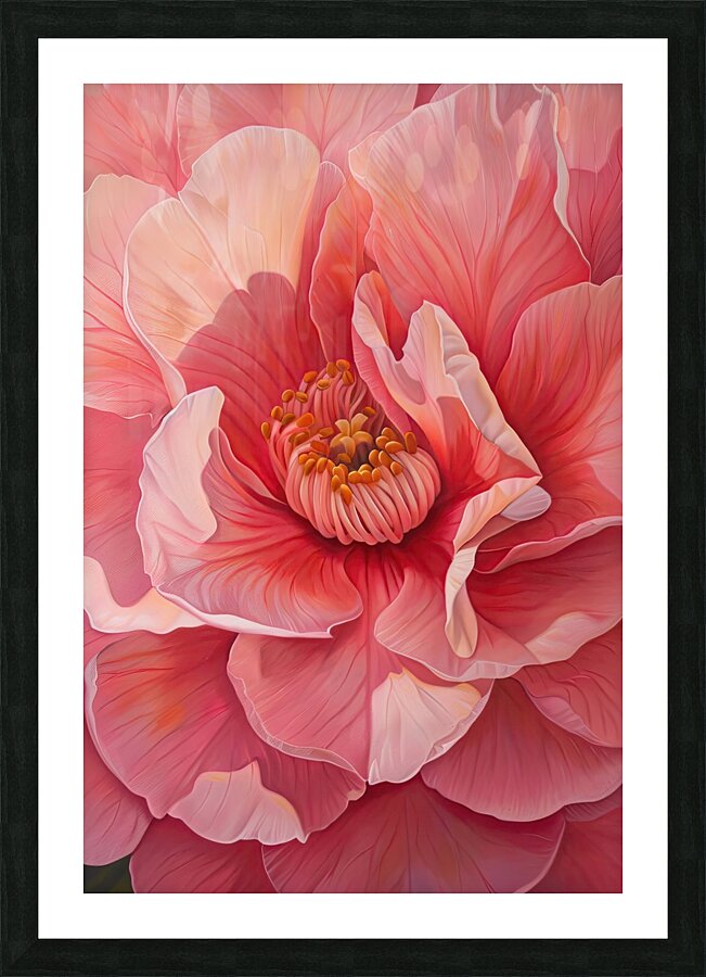 Blooming Coral Heart 2P9H7N 69 Picture Frame print