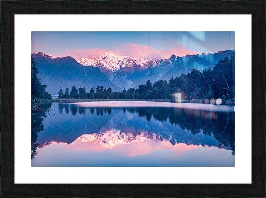 Lake Matheson View Picture Frame print