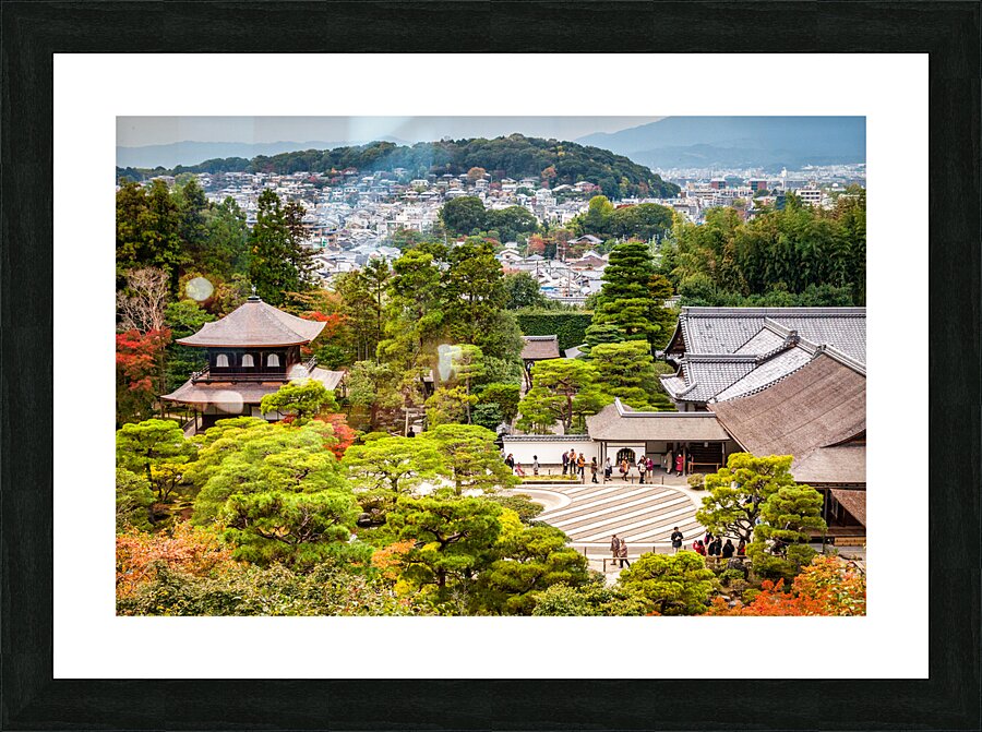 Ginkaku ji Temple and Gardens Kyoto Japan Picture Frame print