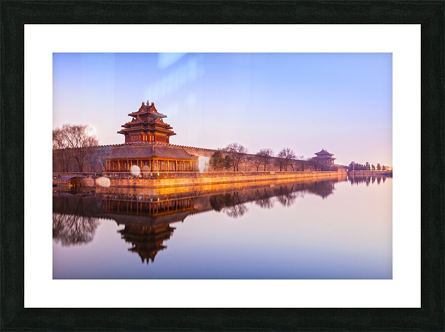 Wall and Moat Forbidden City Beijing Picture Frame print